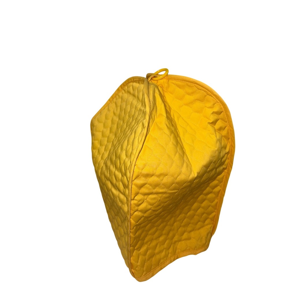 Quilted Kitchen Appliance Cover Yellow Padded Dust Protector Vintage
